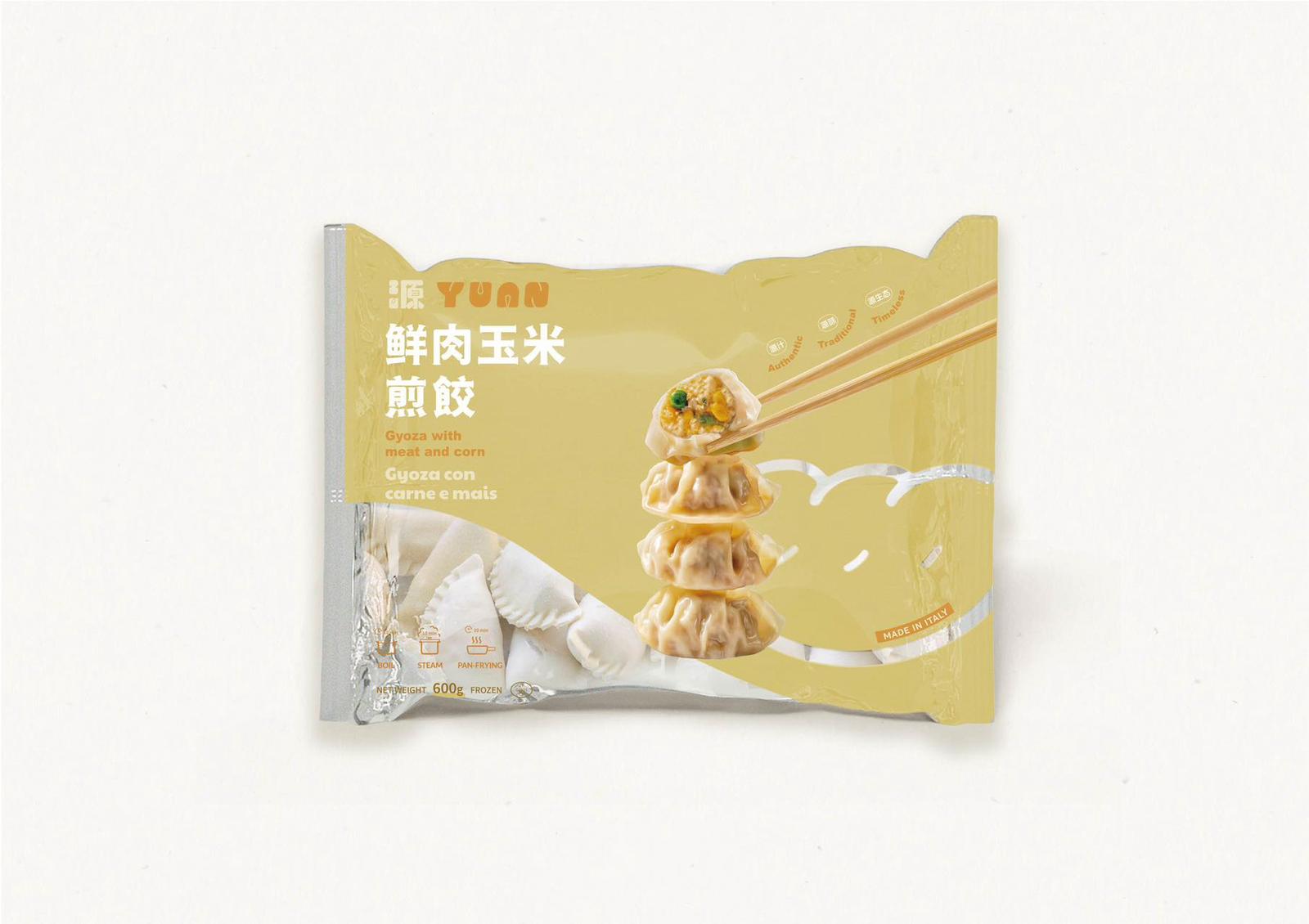Gyoza with Pork and Corn